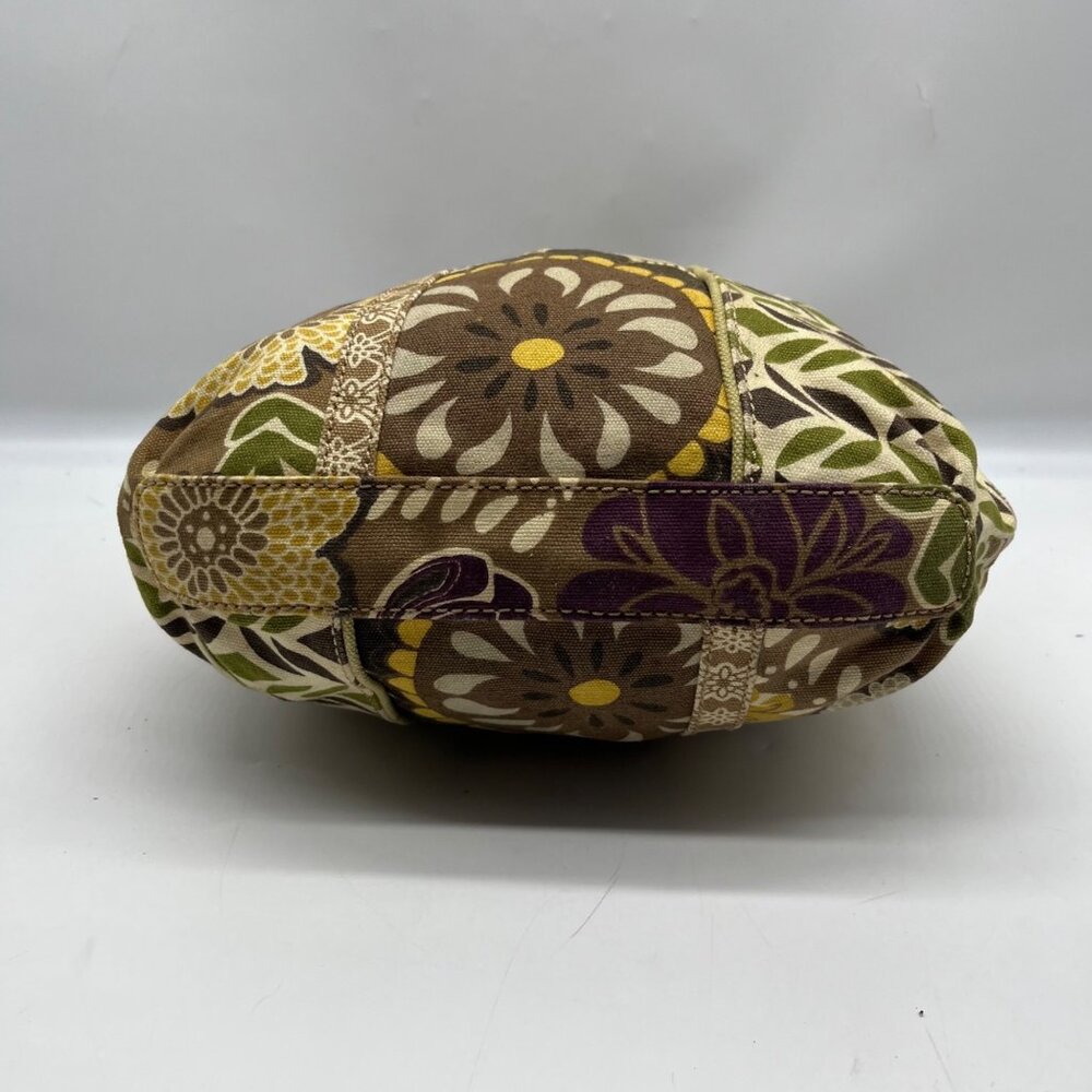 Fossil Brown Canvas Floral Patchwork Crossbody Bag - image 5